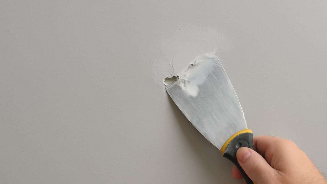 Repair small holes in drywall